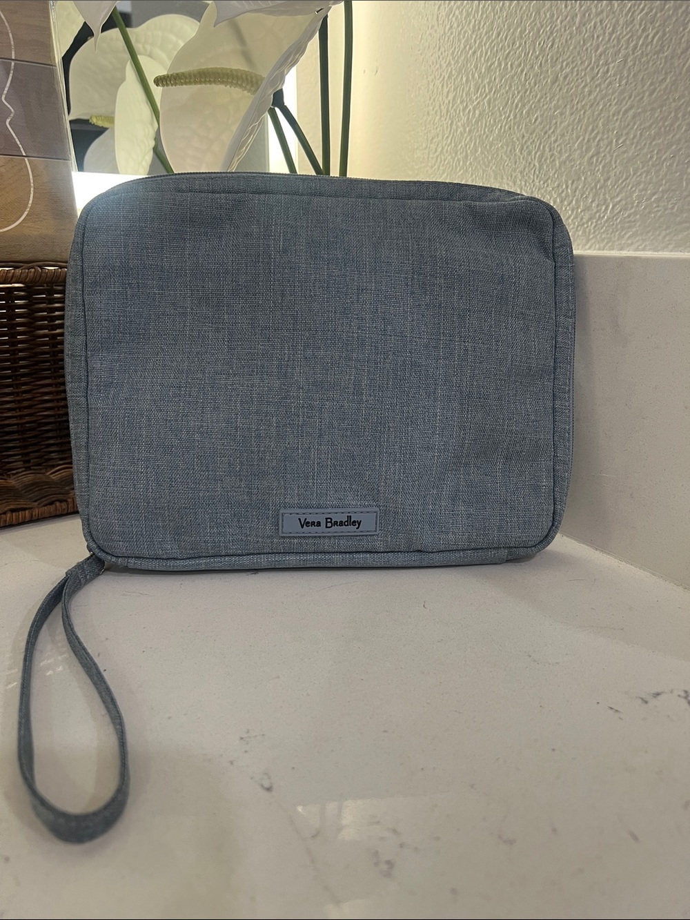 Vera Bradley Light Blue Toiletry Wristlet